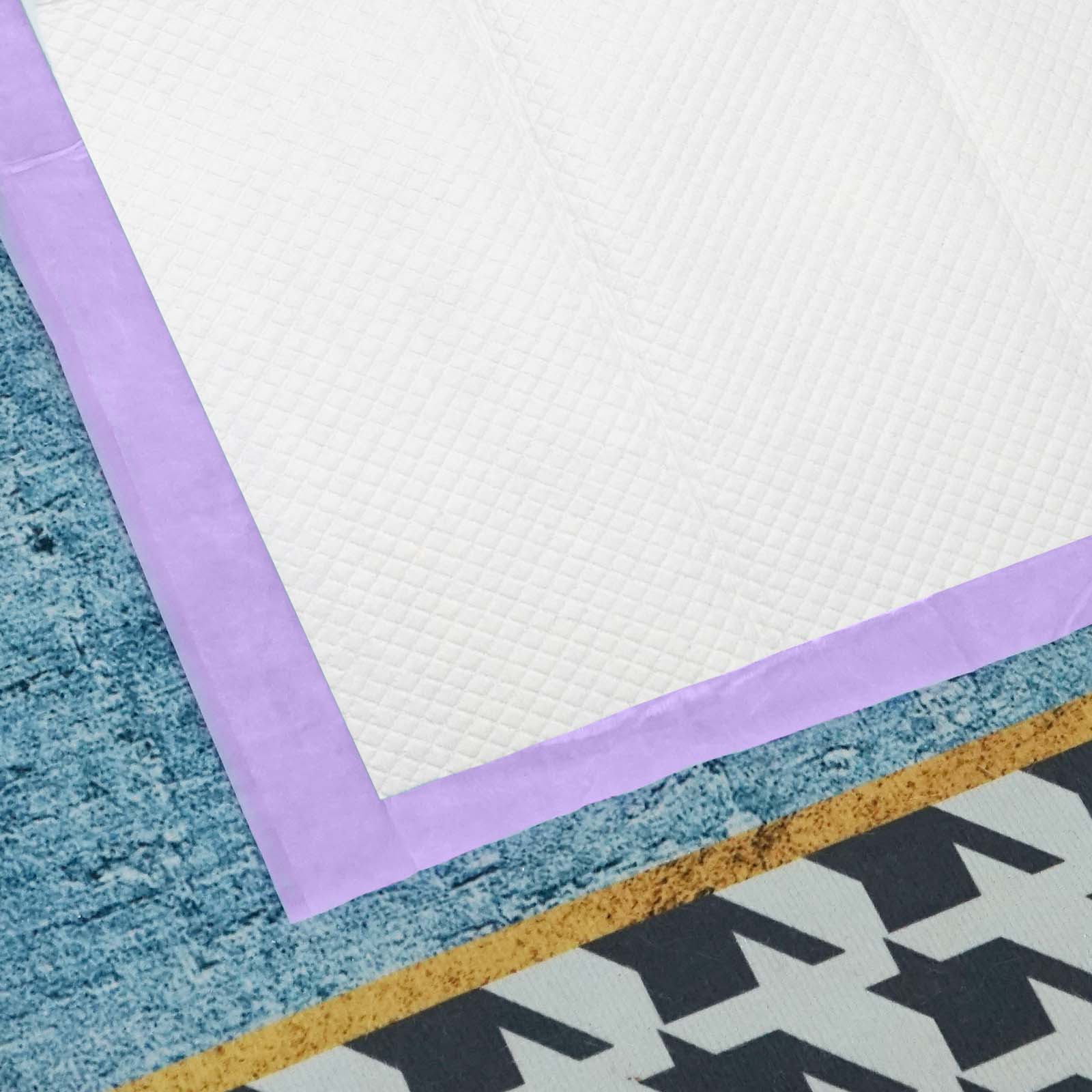 Dog Training Pads 24" x 24" 50 Pieces, Lavender Scent - Quick Drying and Ultra Absorbent