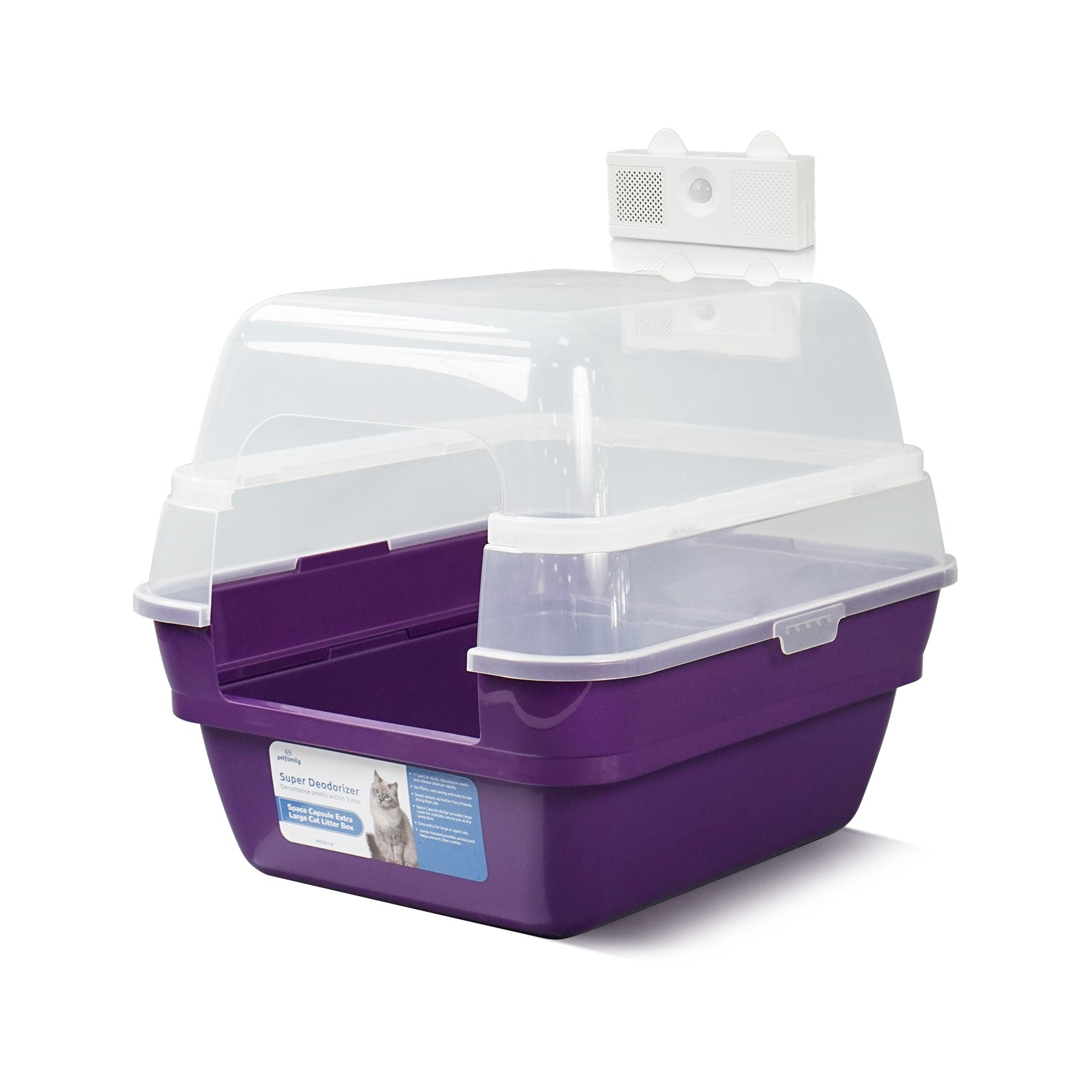 Deodorizing Cat Litter Box - Breathe in the purity of fresh air 24/7