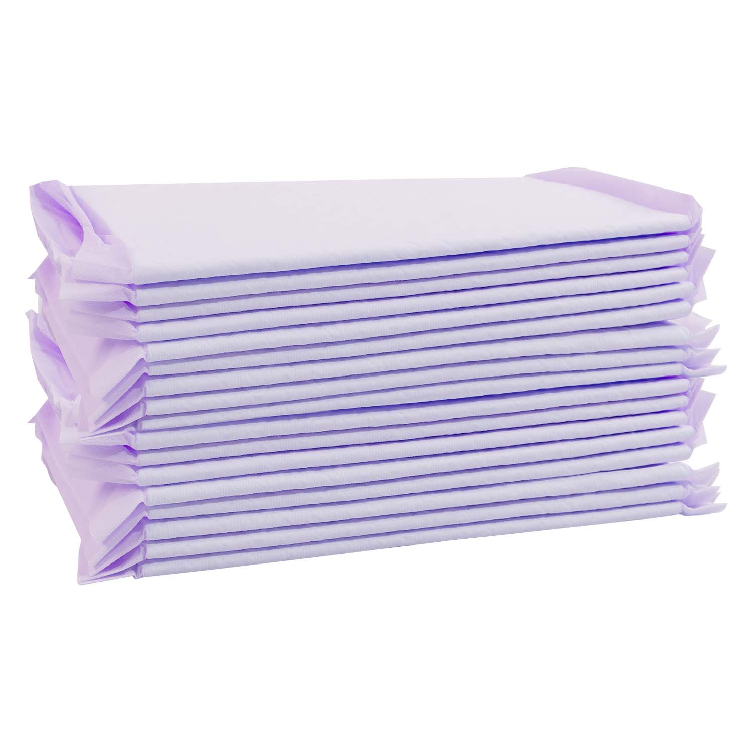 Cat Litter Box Pads 16.9” x 11.4” 40 Pieces, Lavender Scent - Quick Drying and Ultra Absorbent