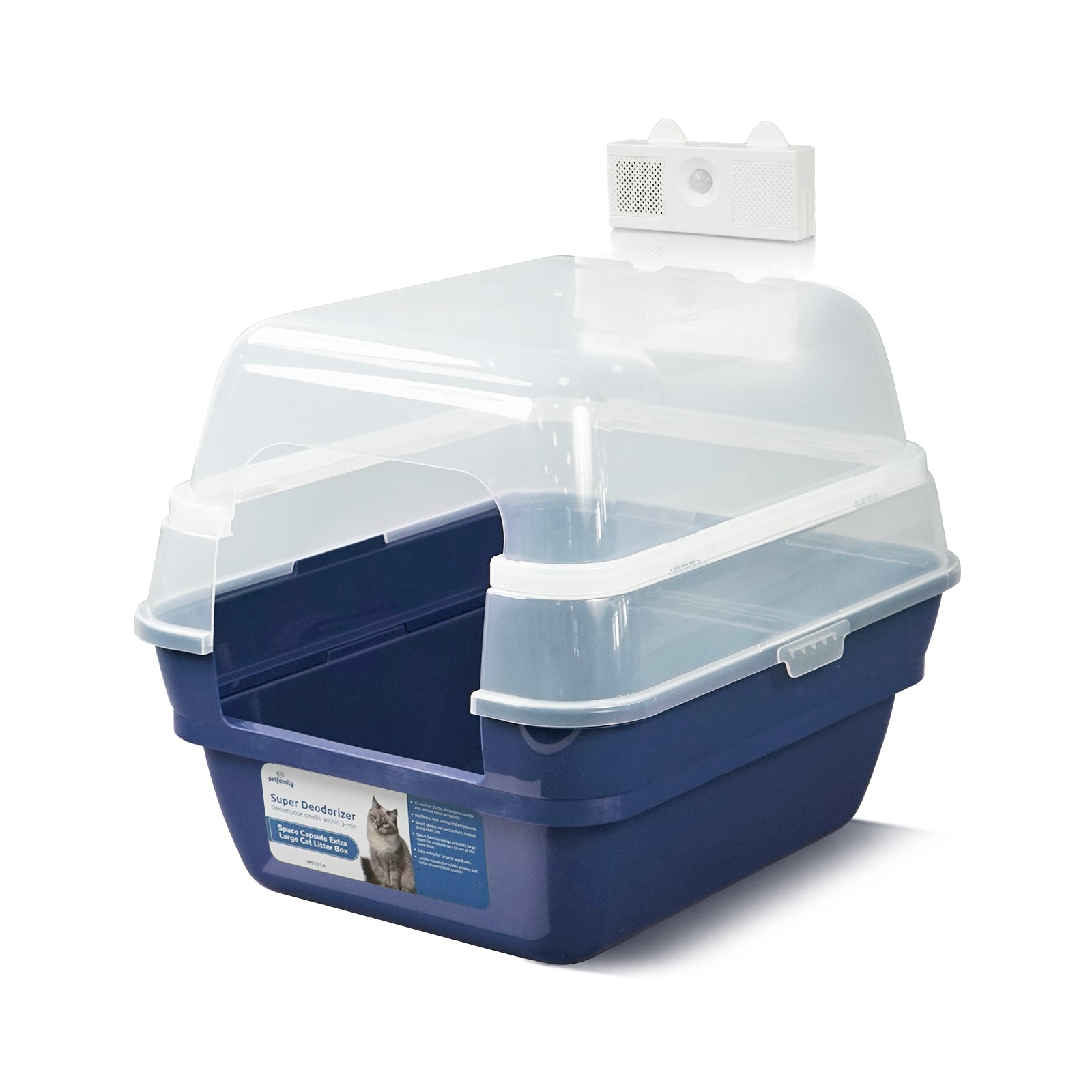 Deodorizing Cat Litter Box - Breathe in the purity of fresh air 24/7