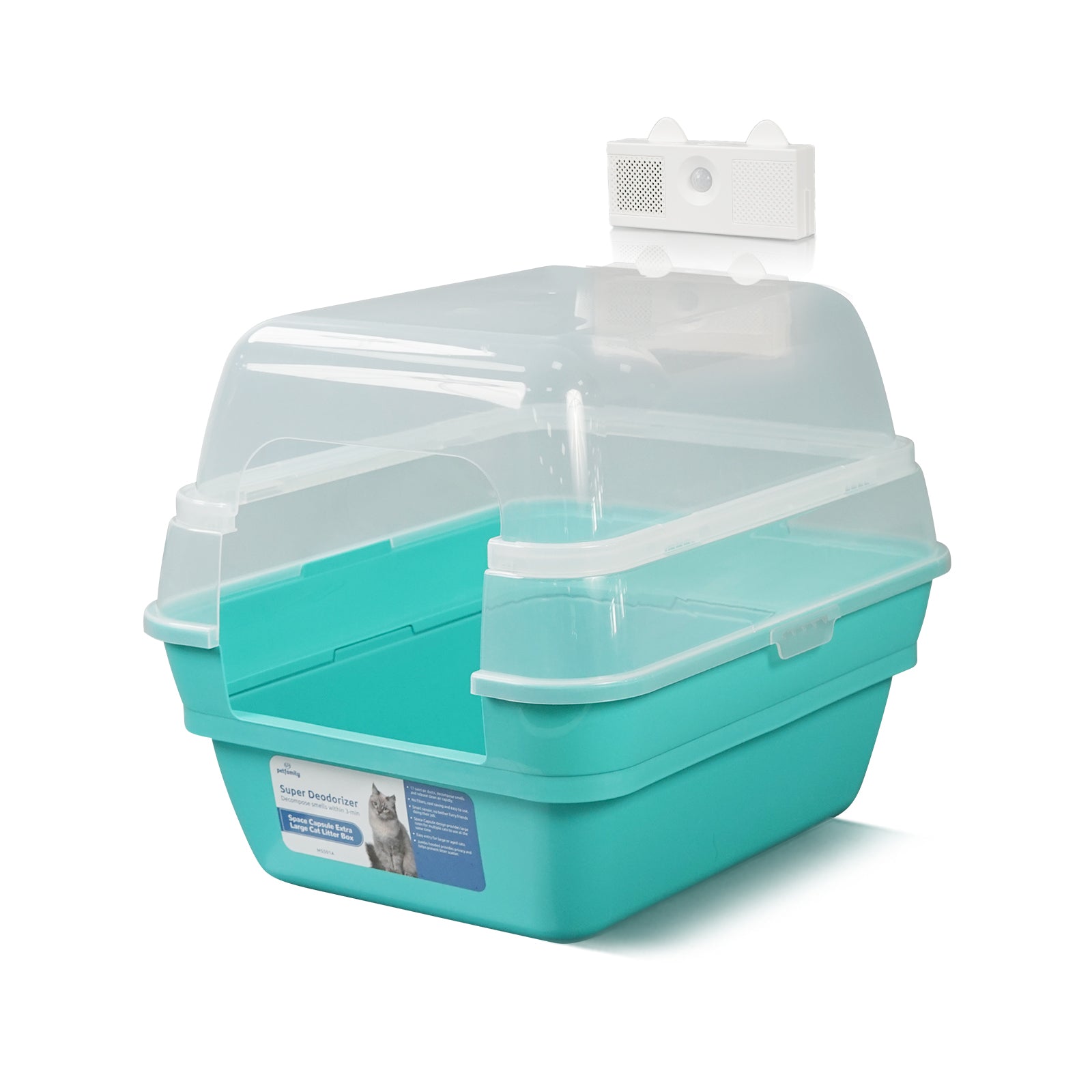 Deodorizing Cat Litter Box - Breathe in the purity of fresh air 24/7