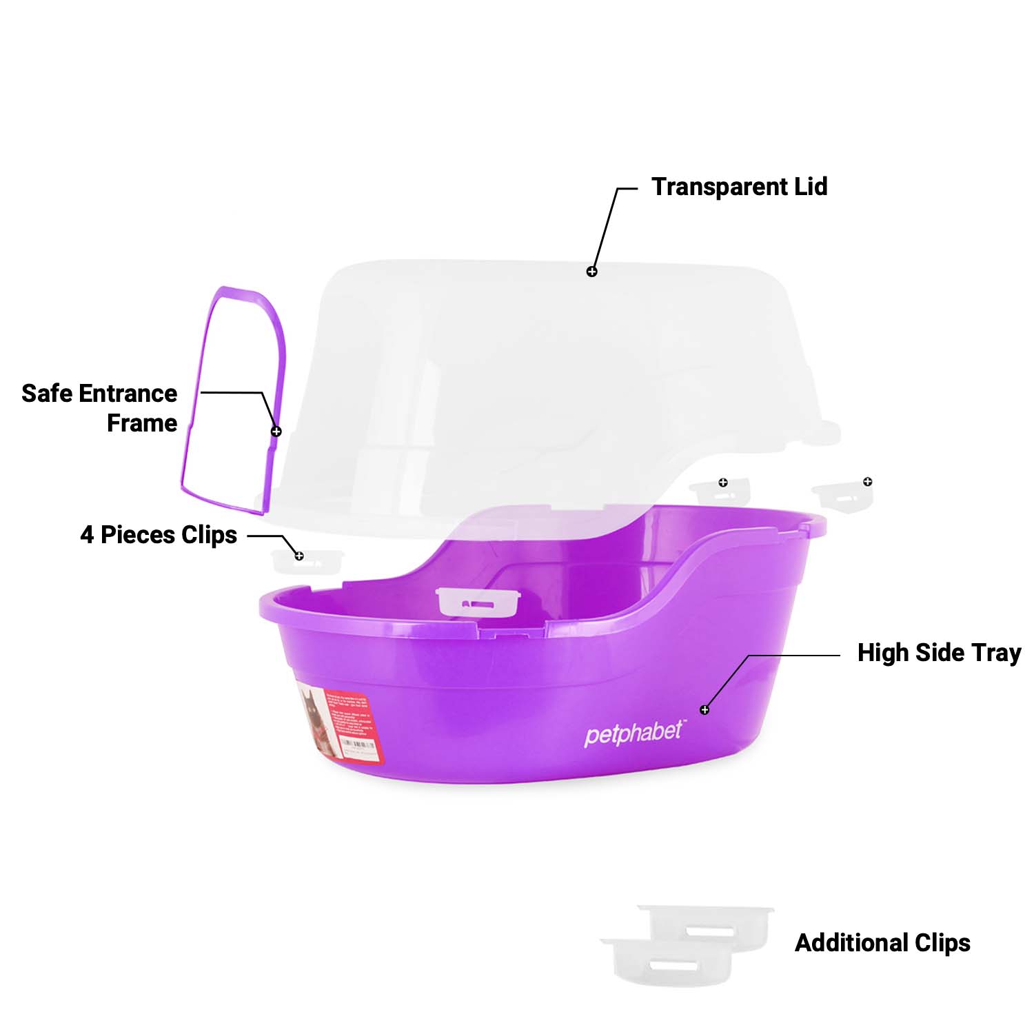 Jumbo Hooded Cat Litter Box - Extra Large for Big Cats and Multi-cat Families