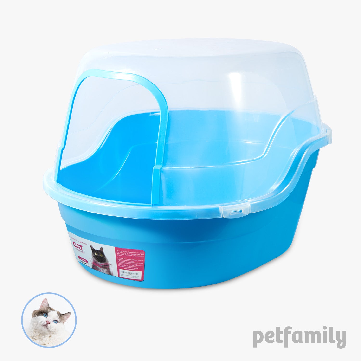 Jumbo Hooded Cat Litter Box - Extra Large for Big Cats and Multi-cat Families