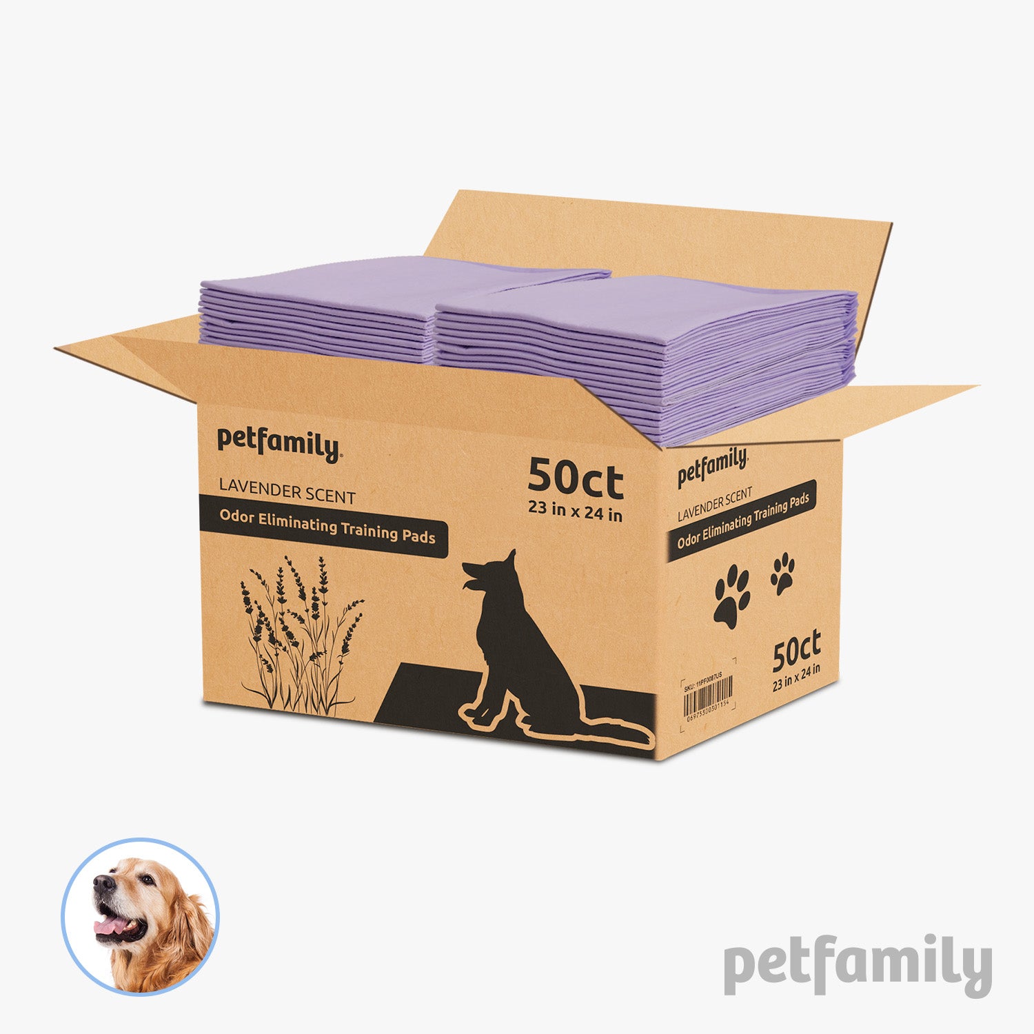 Dog Training Pads 23" x 24", Lavender Scent -  Super Absorbent