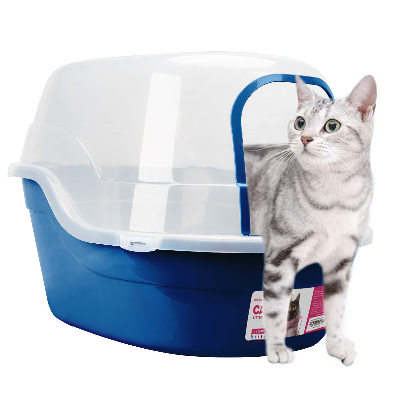 Jumbo Hooded Cat Litter Box - Extra Large for Big Cats and Multi-cat Families