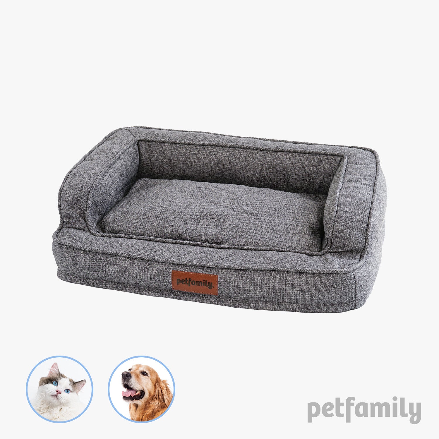 Luxury Dog Bed Cat Bed Pet Bed, Grey
