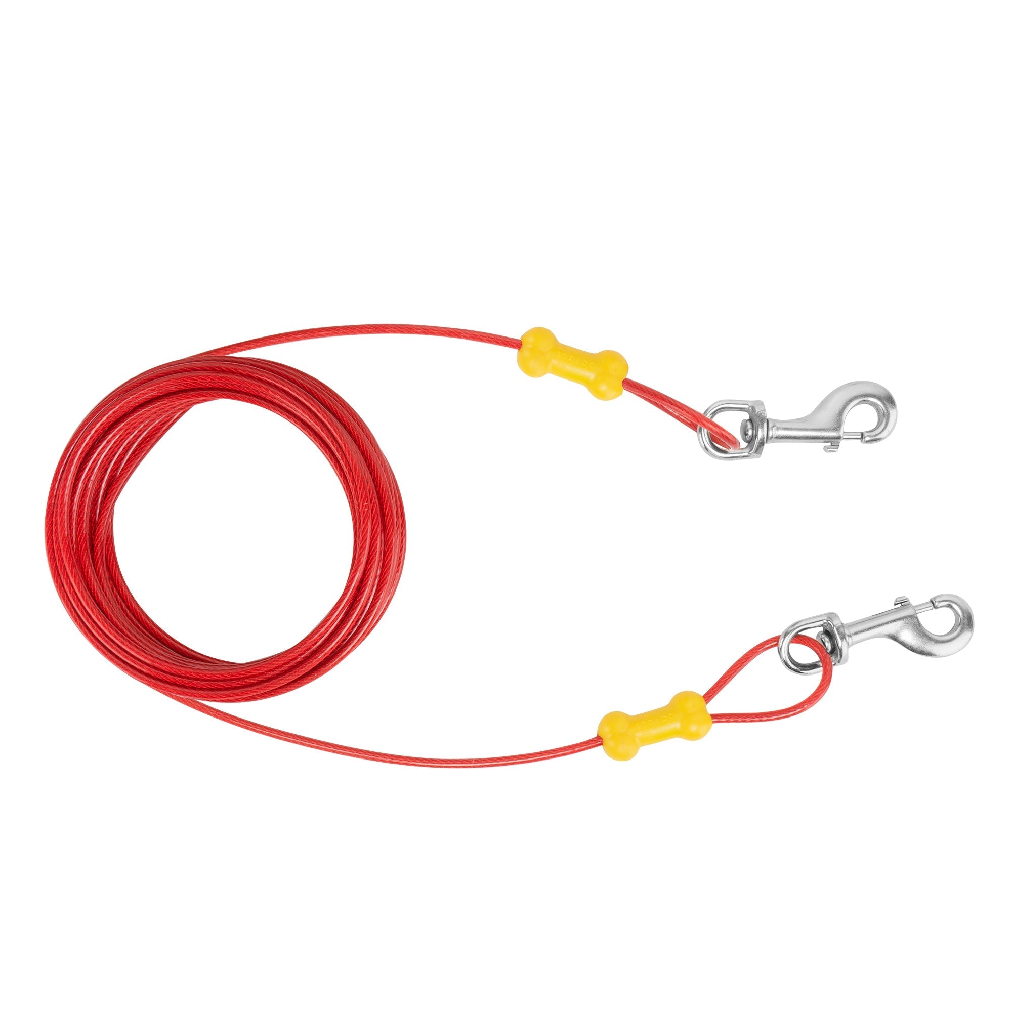 Reflective Vinyl-Covered Tie-Out Cable - Heavy Duty