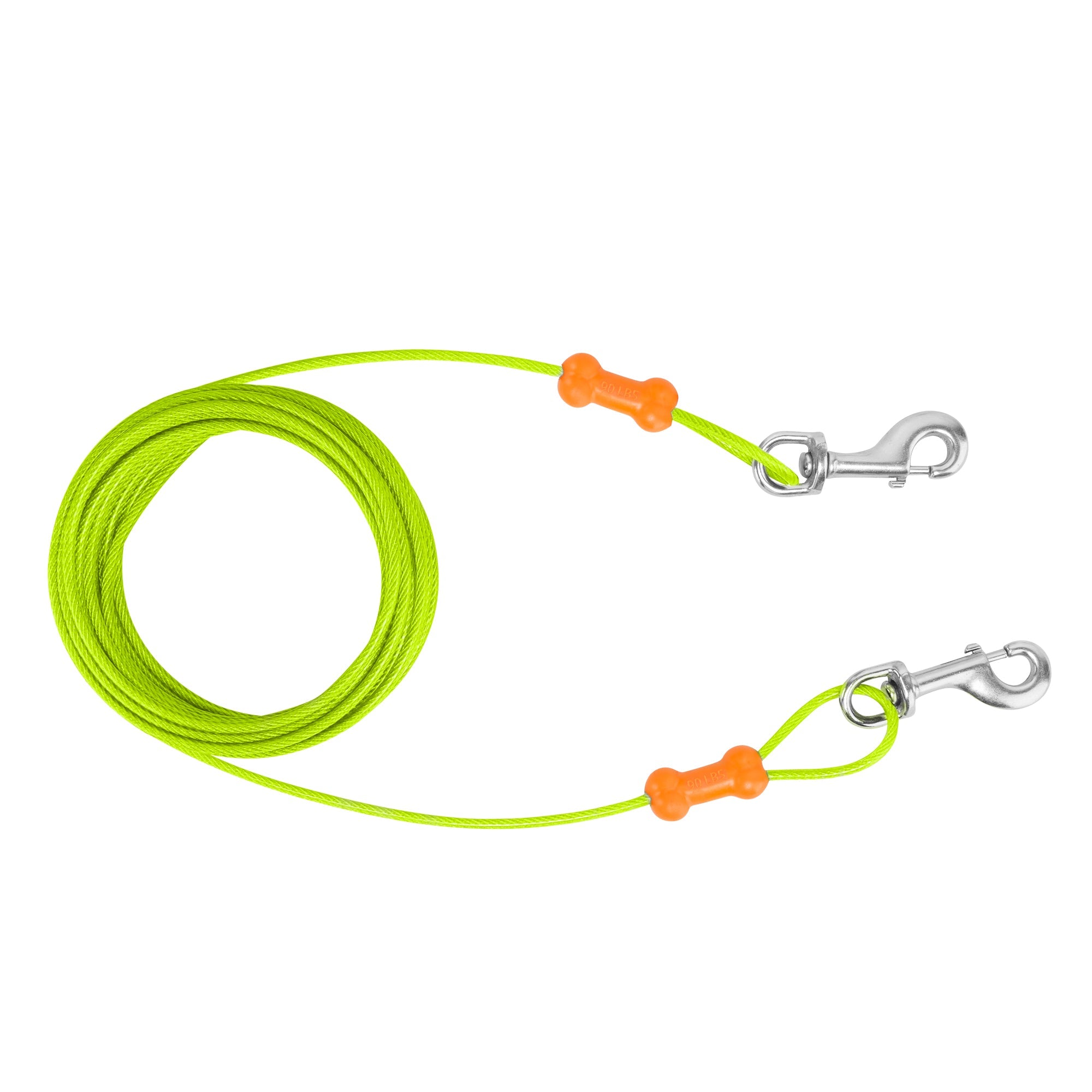 Reflective Vinyl-Covered Tie-Out Cable - Heavy Duty