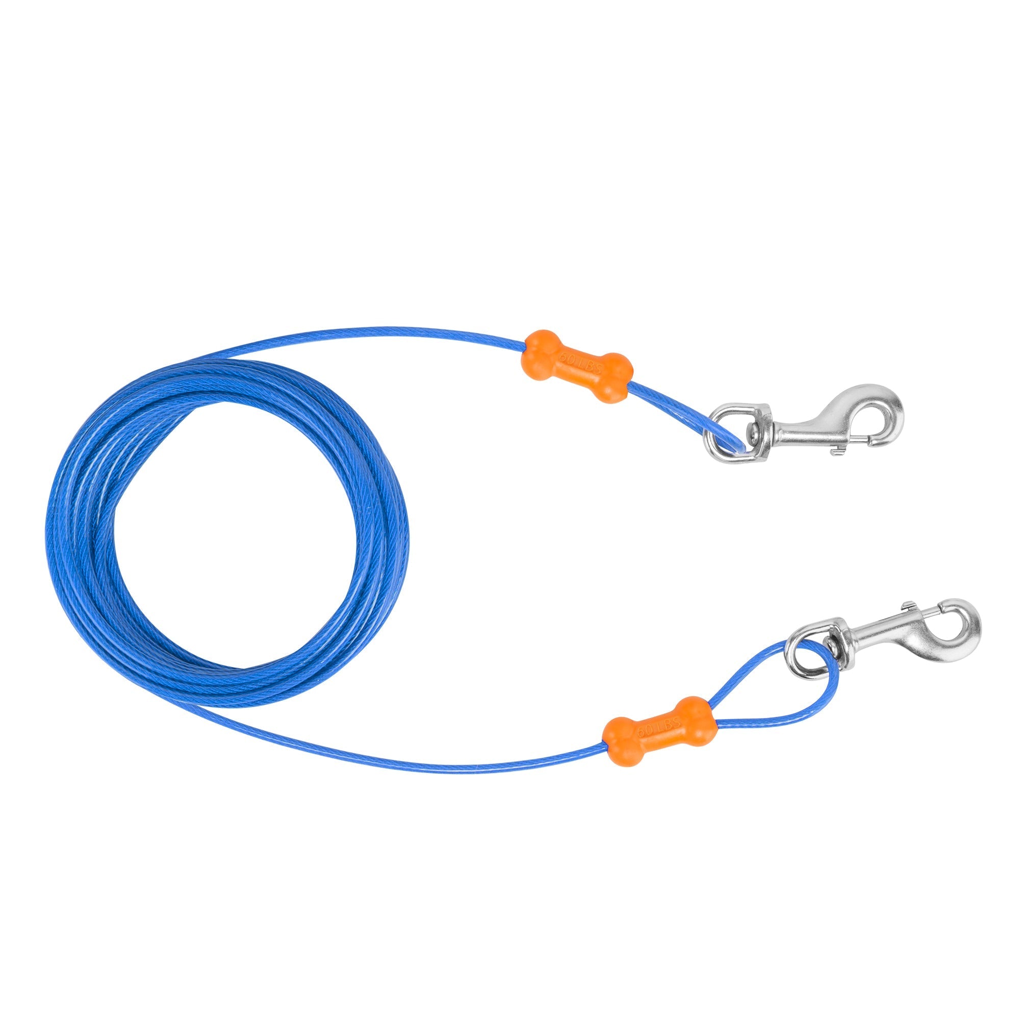 Reflective Vinyl-Covered Tie-Out Cable - Heavy Duty
