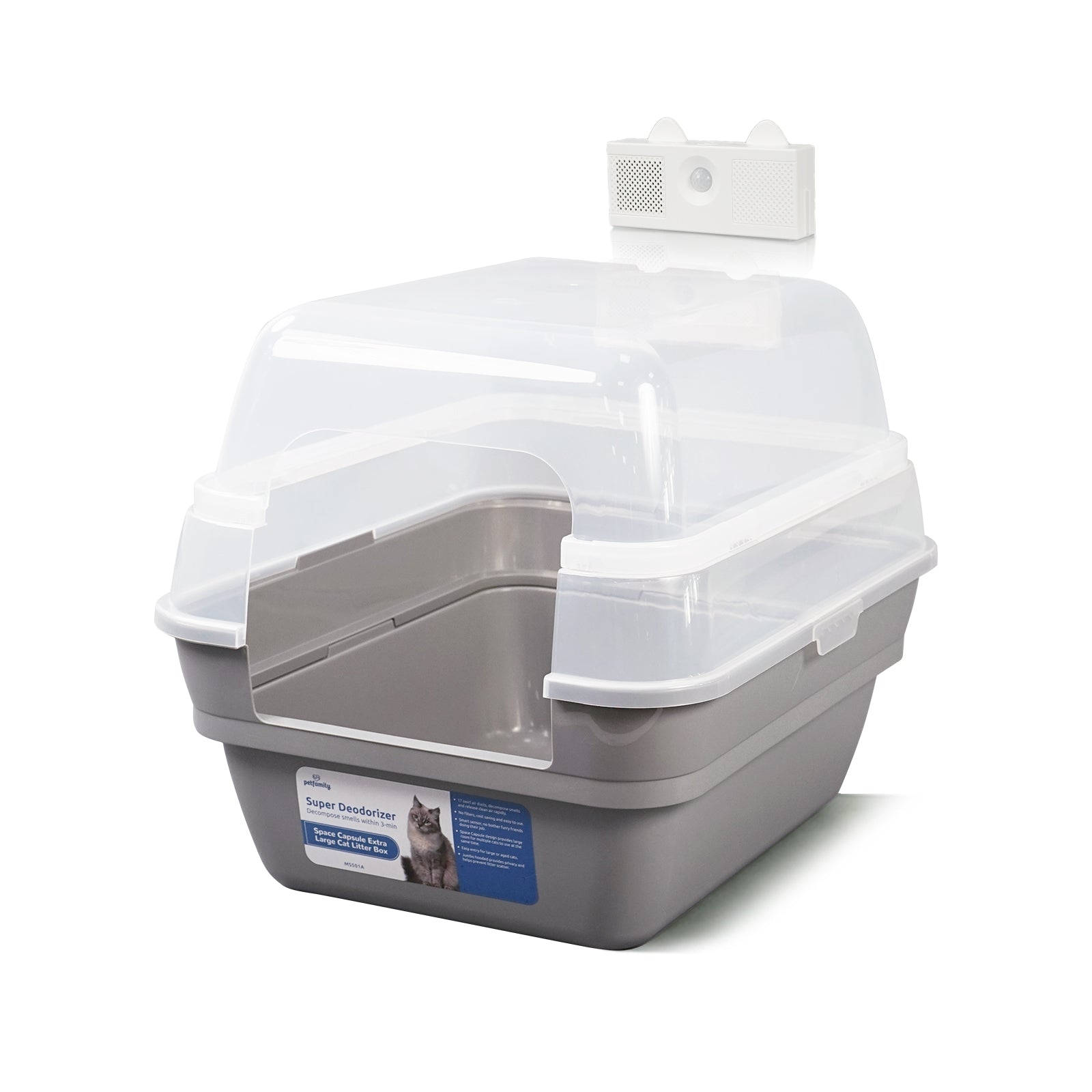 Deodorizing Cat Litter Box -  Breathe in the purity of fresh air 24/7