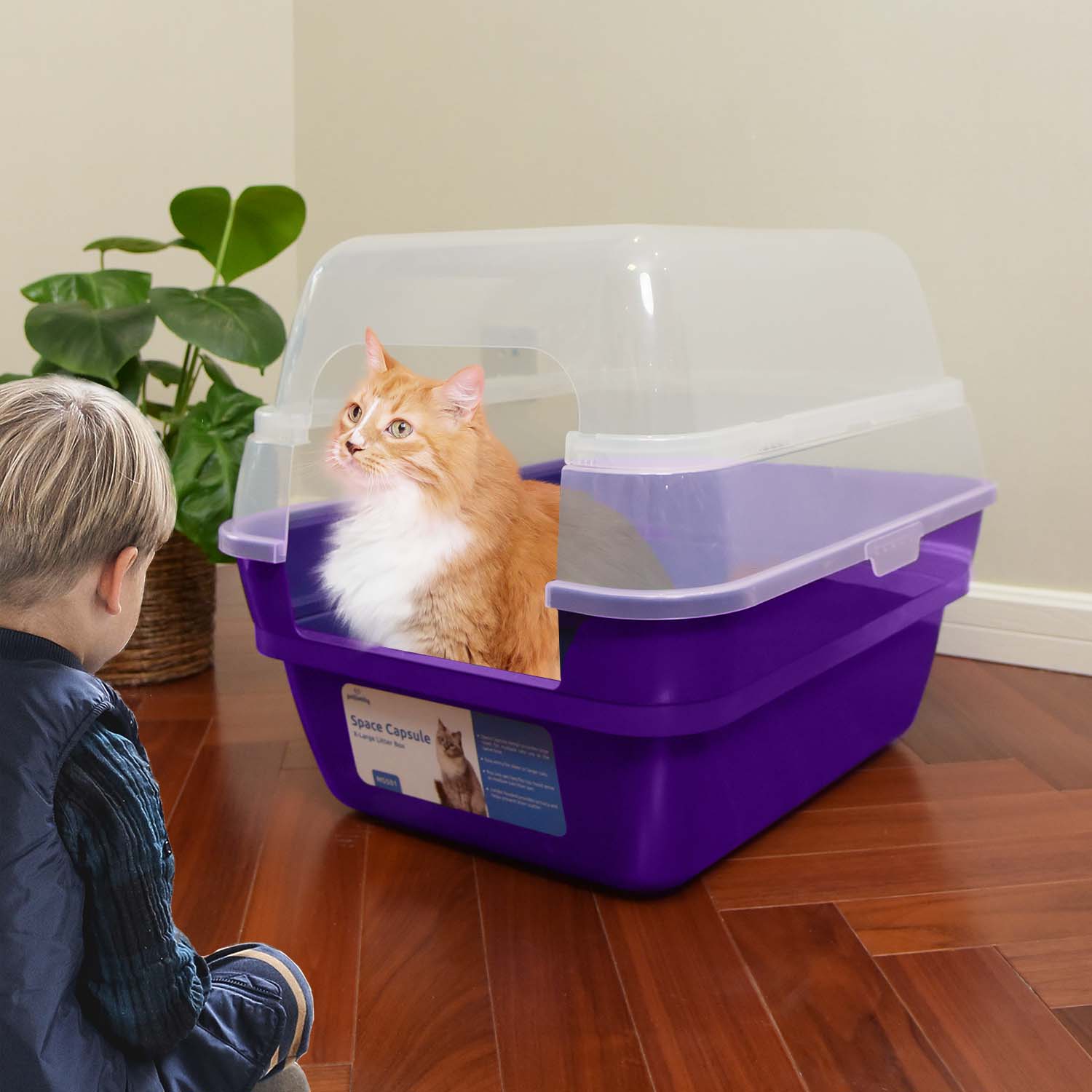  Petfamily Cat Litter Box Enclosure，Cat Litter Box