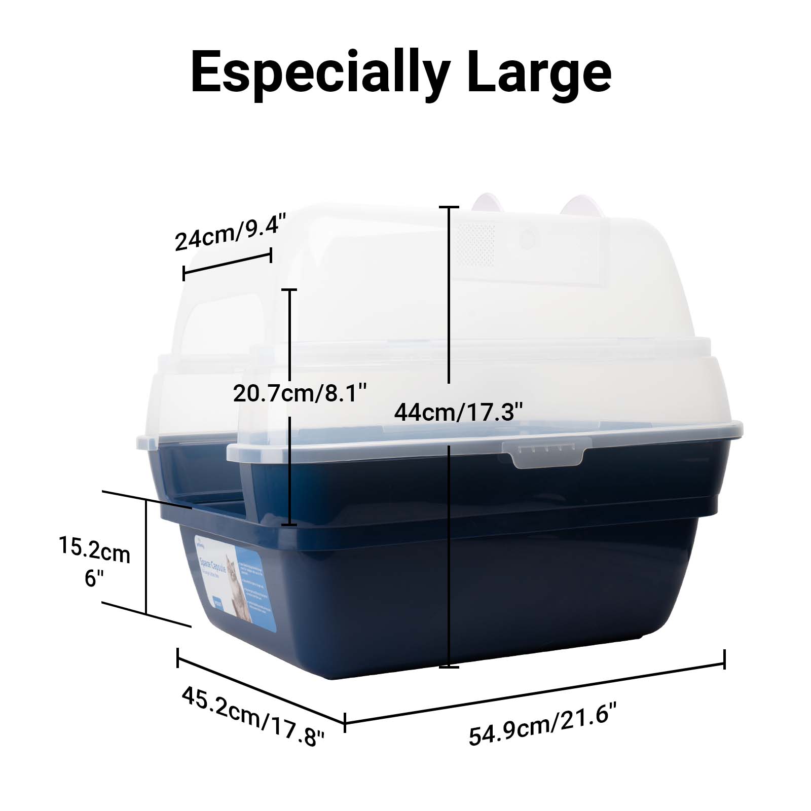 Deodorizing Cat Litter Box -  Breathe in the purity of fresh air 24/7