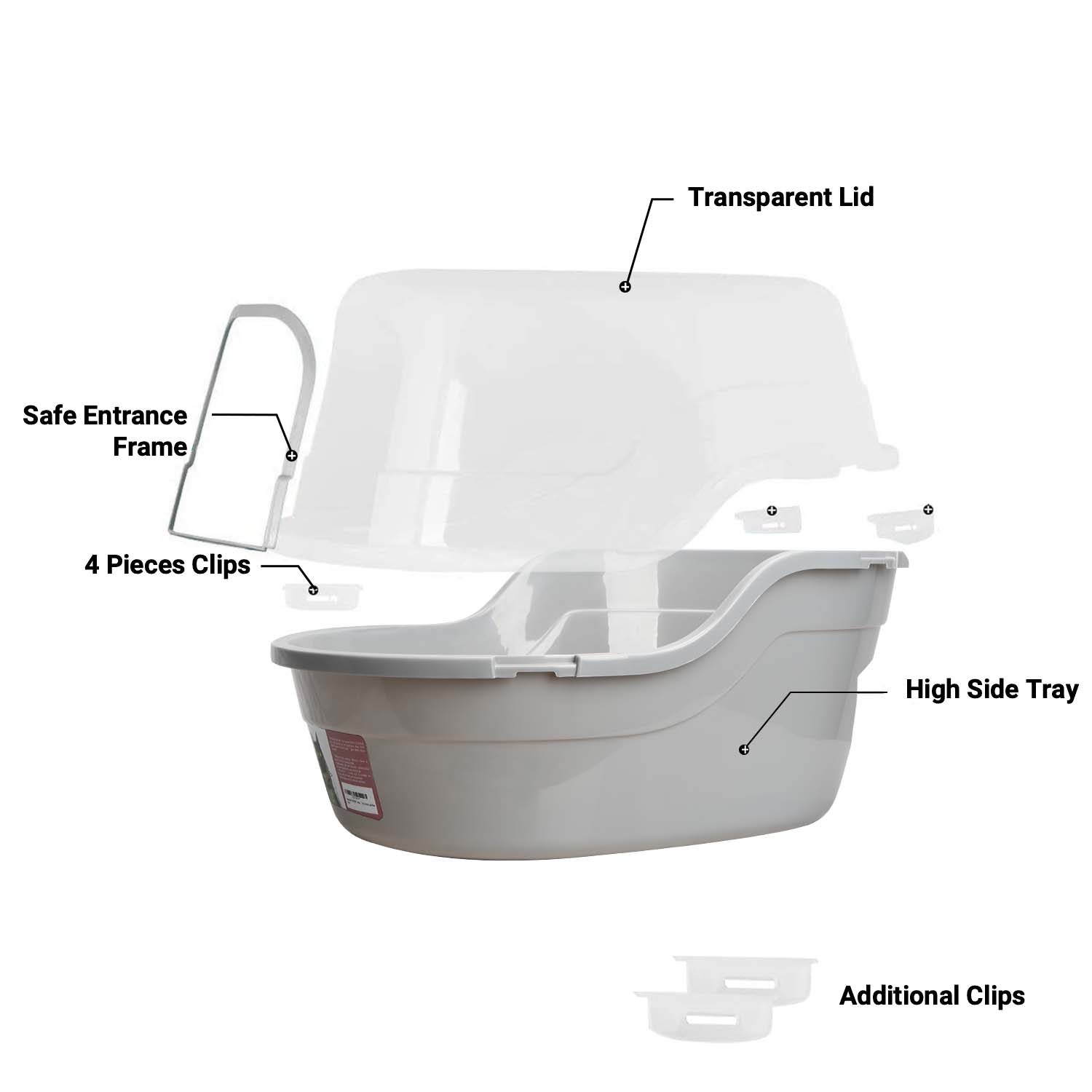 Jumbo Hooded Cat Litter Box -only Hooded