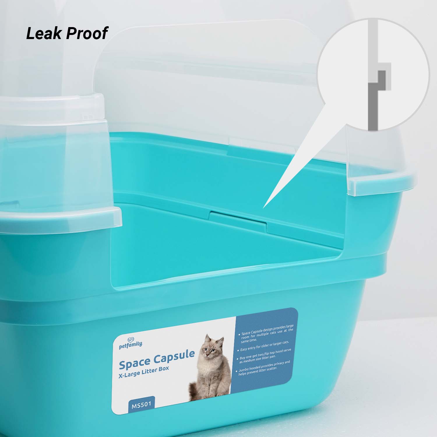 Space Capsule Cat Litter Box