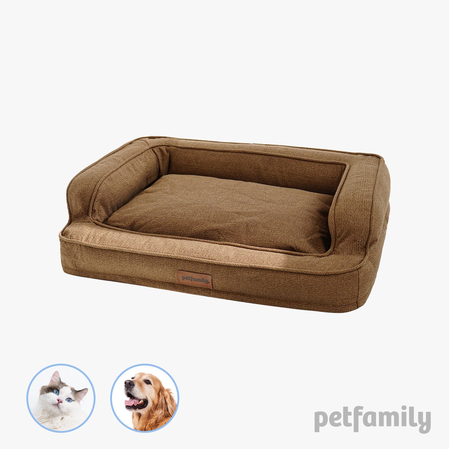 高級犬用ベッド 猫用ベッド ペット用ベッド ブラウン